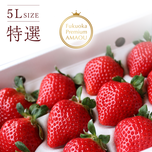 福岡産直 あまおう 430g✕1箱(化粧箱 特選5Lサイズ×9玉)【送料無料】